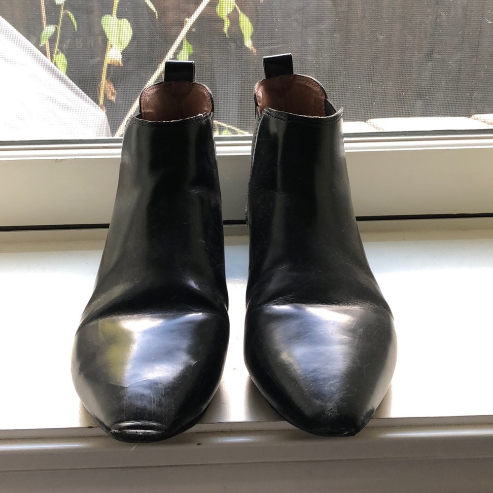 Madewell Patent Leather Ankle Booties